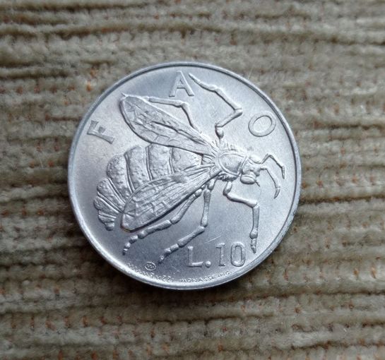 Werty71 Сан-Марино 10 лир 1974 Пчела