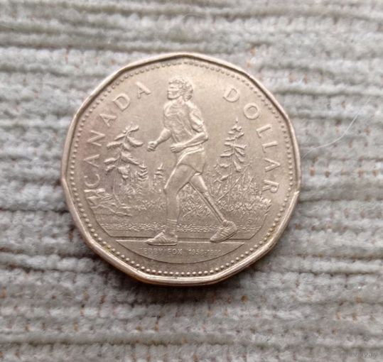 Werty71 Канада 1 доллар 2005 г 25 лет Марафону Надежды Терри Фокс