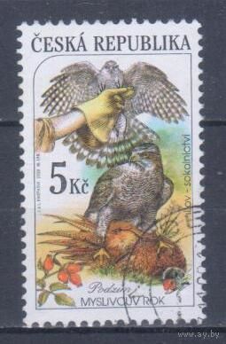[964] Чехия 2000. Фауна.Хищные птицы.Соколиная охота. Гашеная марка.