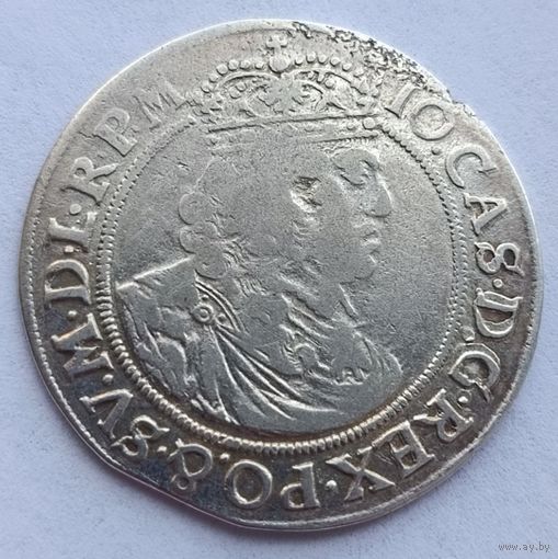 Орт 18 грошей Ян II Казимир 1658