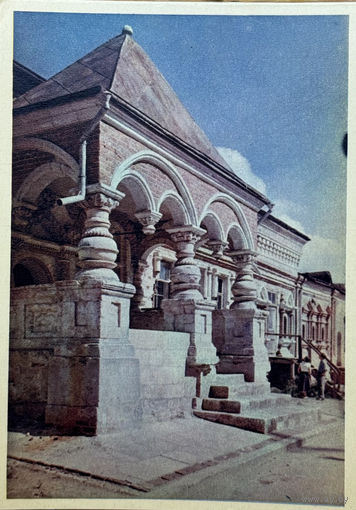 Открытка 1956  издательство Правда Звенигород Деталь фасада палат фото Умнова и Фридлянда тир. 150 000