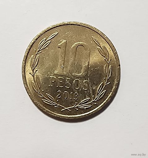 Чили 10 песо, 2013