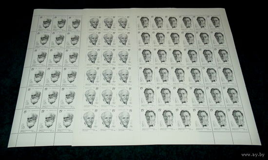 СССР.1991, май. Лауреаты Нобелевской премии.ПОЛНАЯ СЕРИЯ В ЧИСТЫХ ЛИСТАХ.