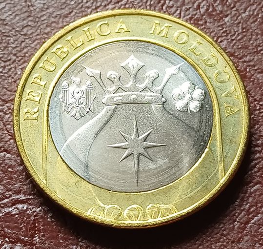 Молдавия 5 леев, 2018     ( 2-9-4 )