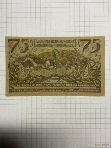 Нотгельд 75 пфеннигов -2712