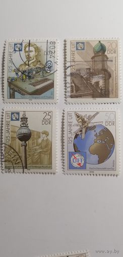 ГДР 1990. 125 лет UIT. Полная серия