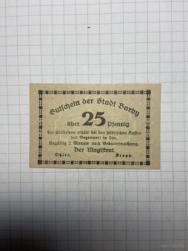 Нотгельд 25 пфеннигов Германия -3012