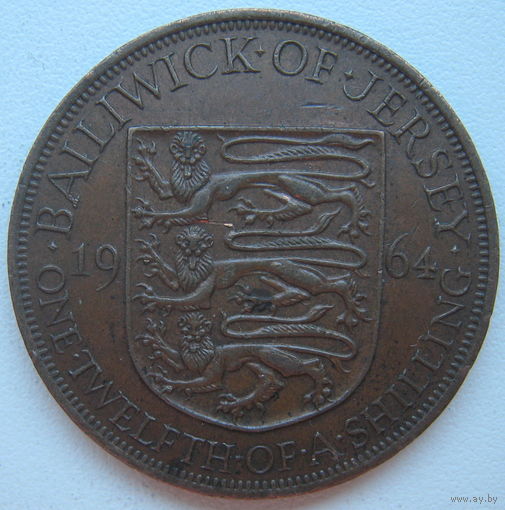 Джерси 1/12 шиллинг 1964 г. Цена за 1 шт. (gl)