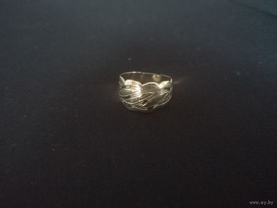 Лот (2) серебряное украшение, кольцо, перстень, серебро (875). С 1 рубля без МЦ