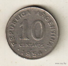 Аргентина 10 сентаво 1954