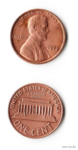 1 цент США 1972 года