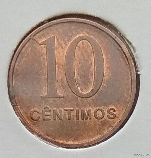 Ангола 10 сентимо 1999 г. В холдере