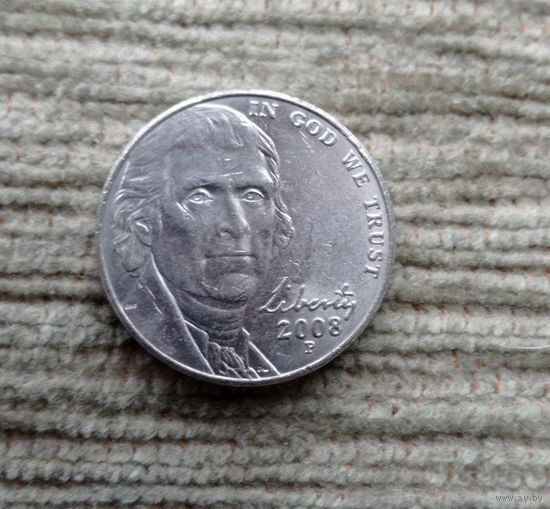 Werty71 США 5 центов 2008 Р