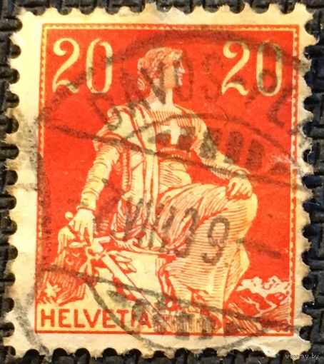 ЦІКАВІЦЬ АБМЕН! 1908, Гельвецыя з мечом, 20 рапэн