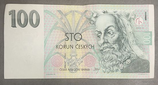 Банкнота. Чехия. 100 крон 1997 год.
