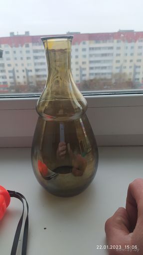 Ваза графин цветное стекло