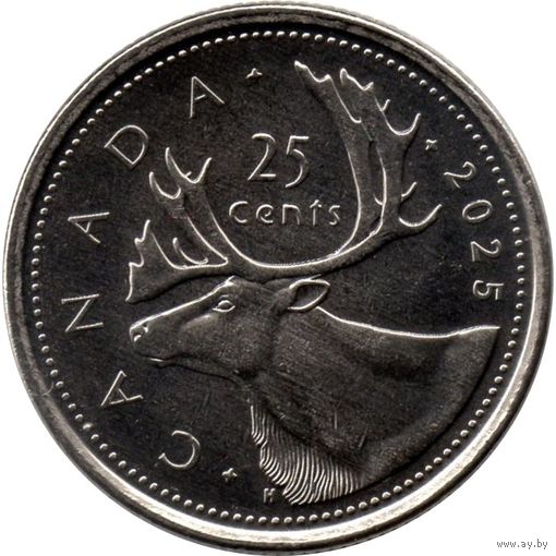 Канада 25 центов, 2025 Карл III UNC