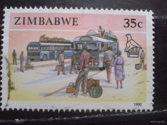 Зимбабве, 1990. Автобусы и путешественники