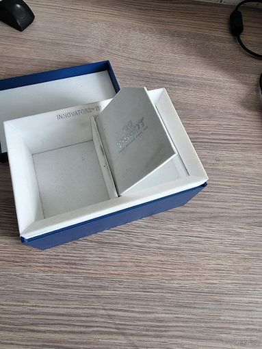 Оригинальная коробка для часов Tissot, синяя, старого образца