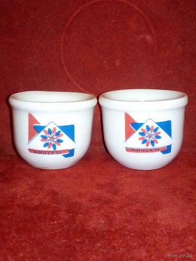 Солонка Минск 84 сувенирная выставка Чехословакия СССР