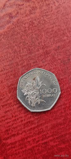 Сан томе и Принсипи 1000 добрас 1997