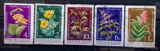 1972 СССР. Лекарственные растения. Полная серия
