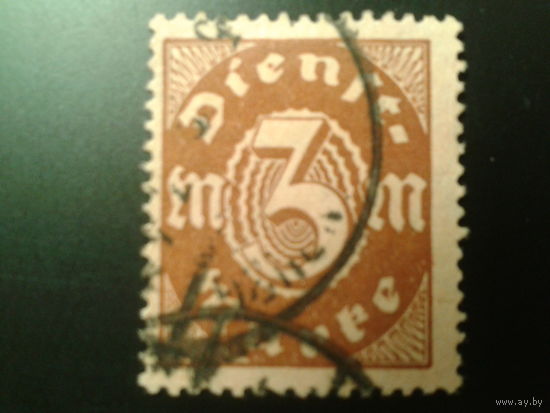 Германия 1921 служебная марка
