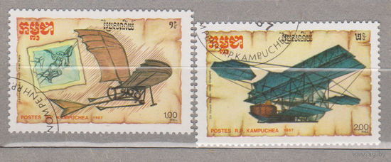 Авиация самолеты Камбоджа 1987 год лот 5