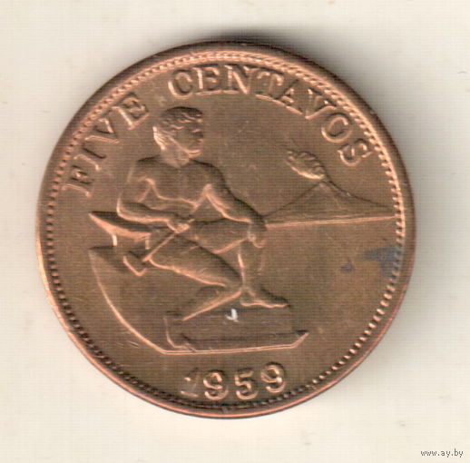 Филиппины 5 сентаво 1959
