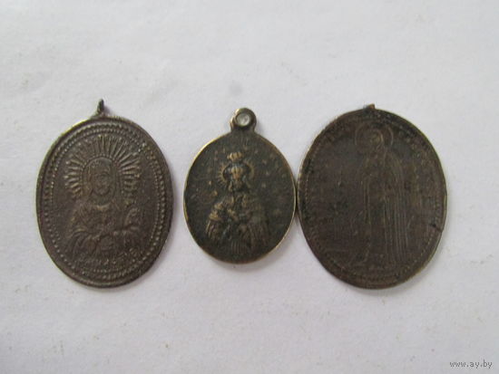 ИКОНКИ ОБРАЗКИ СТАРИННЫЕ. 3 ШТ.