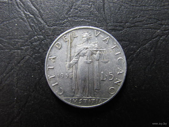 Ватикан. 5 лир. 1953. С 20 копеек. Распродажа коллекции. Смотрите другие лоты.