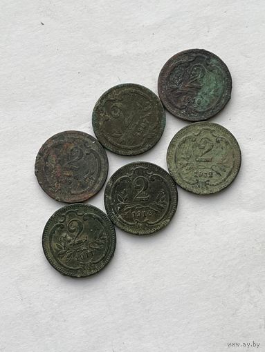 Австрия 6 монет