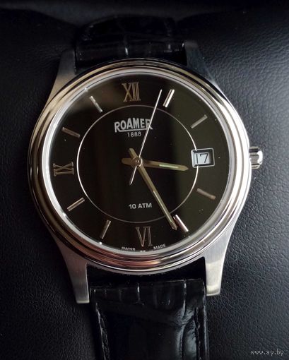 Roamer swiss made кварц 35mm сапфир новые, Оригинал!