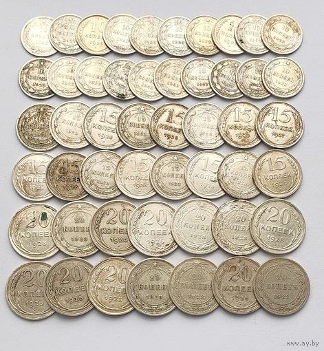 Оптовый лот Достойных Серебрянных монет  СССР  в количестве 50 штук Не чищенные Без вмешательств  Смотрите также другие мои лоты