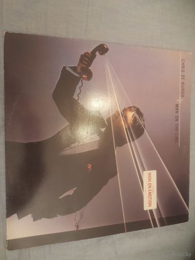 CHRIS DE BURGH "MAN ON THE LINE" 1984 HOLLAND A&M AMLX 65002 NM