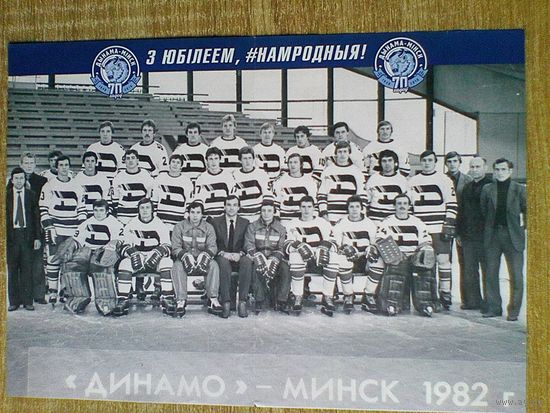 Хоккейный Клуб "Динамо" Минск - Сезона 1982 года - Размеры: 21/29 см.