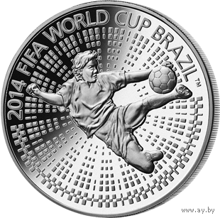 РЭСПУБЛІКА БЕЛАРУСЬ 1 РУБЕЛЬ 2013 "Чэмпіянат сьвету па футболе 2014 года. Бразылія"