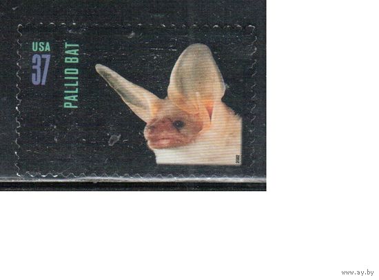 США-2002 (Мих.3637) , * (без клея) , Фауна, Летучие мыши,