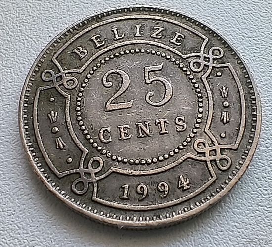 Белиз 25 центов, 1994.  5-2-19