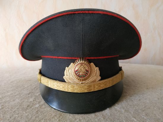 Фуражка офицерская повседневная МВД РБ. Размер - 54.