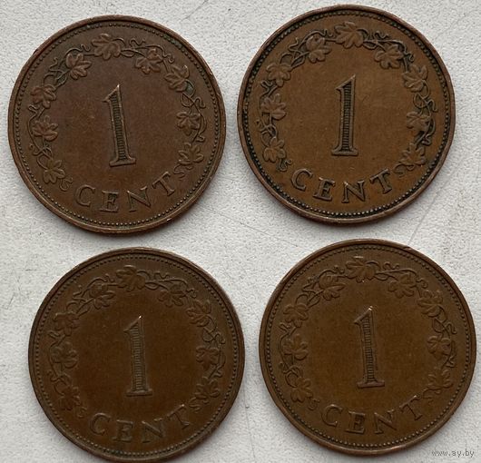 Мальта 1 цент 1972 г. Цена за 1 шт.