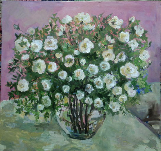 "чайные" , х/м , 80/80см.,2012.