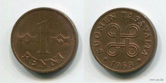Финляндия. 1 пенни (1969, XF)