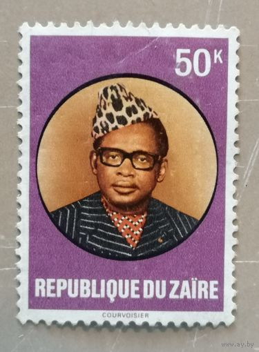 Марка Заир, Конго, президент Сиссе Секо, 1978 г.