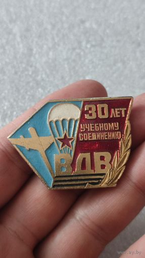 Знак значок 30 лет учебному соединению ВДВ,200 лотов с 1 рубля!!!
