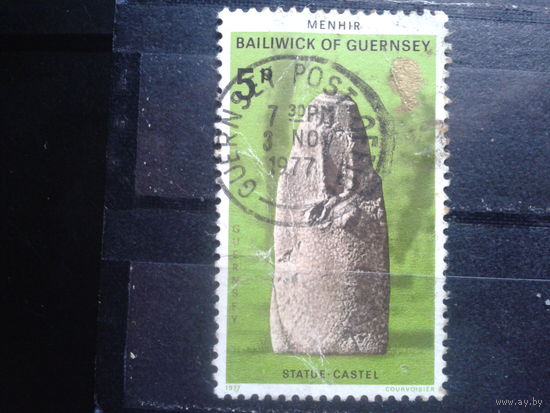 Гернси 1977 Дольмен, статуя, идол