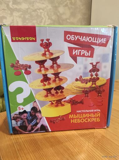 Игра-баллансир Мышиный небоскреб.  Игра на испытание удачи. Помогает развитию произвольности, игровой деятельности, тренирует внимание, развивает пространственное мышление и координацию рук. Веселое и