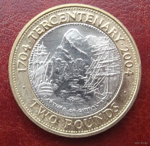 Гибралтар. 2 фунта 2004