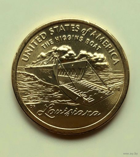 США. 1 доллар 2023 г. Луизиана. Серия Американские Инновации. Дворы P и D. UNC. Цена за 1 шт.