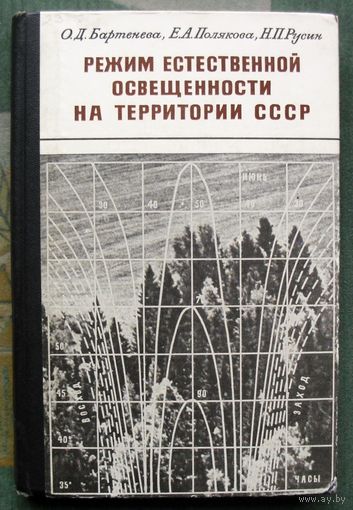 Режим естественной освещенности на территории СССР. О.Д. Бартенева, Е.А. Полякова, Н.П. Русин. 1971. Тираж 900. Редкая!!!